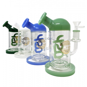 7" On Point Glass "420" Perc Water Pipe - [MB1395]